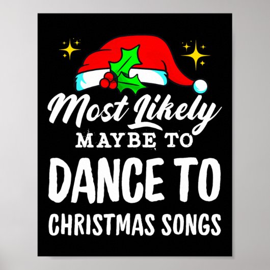 おそらくクリスマスの歌に醜く踊るかもしれない ポスター (正面)