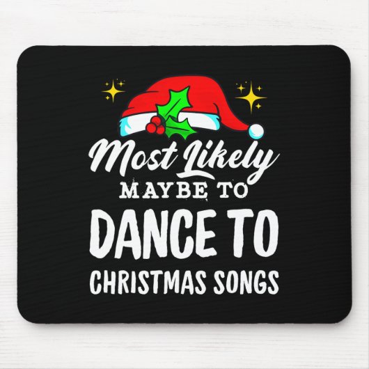 おそらくクリスマスの歌に醜く踊るかもしれない マウスパッド (正面)