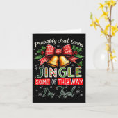 おそらくクリスマスまで少しだけ楽しむつもり カード (黄色い花)