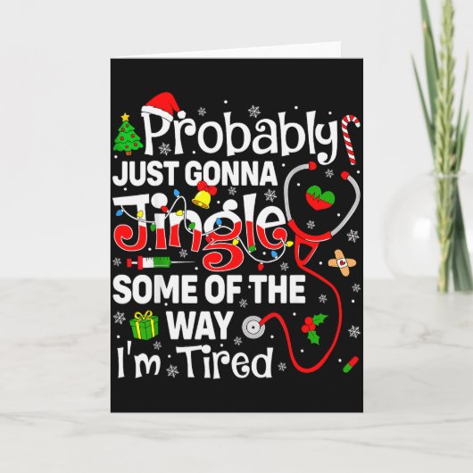 おそらくクリスマスまで少しだけ楽しむつもり カード (正面)