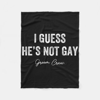 おそらくゲイではない 新郎の友達 結婚前パーティー フリースブランケット