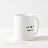 おそらくノーヤおもしろいタイポグラフィコーヒーマグ コーヒーマグカップ (正面右)