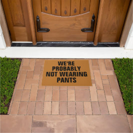 おそらくパンツを履いていない ドアマット