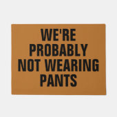 おそらくパンツを履いていない ドアマット (正面)