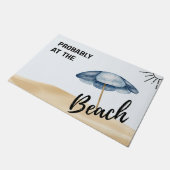 おそらくビーチでトロピカル コースト ドアマット (アングル)