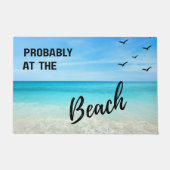 おそらくビーチに Tropical Coastal 玄関マット (正面)