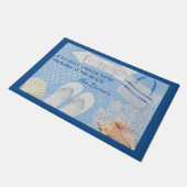 おそらくビーチ-夏期 パーソナライズされた ドアマット (アングル)