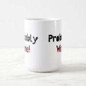 おそらくワインおもしろい飲み物用品マグ コーヒーマグカップ (中央)