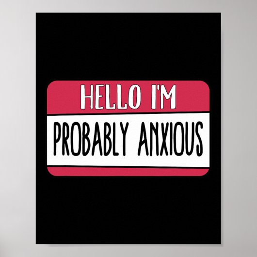 おそらく不安な精神衛生 ポスター (正面)