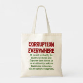 おそらく事実によって示される可能性がある – 腐敗ク トートバッグ (裏面)