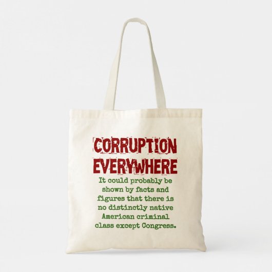 おそらく事実によって示される可能性がある – 腐敗ク トートバッグ (裏面)