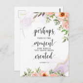 おそらく今がその時、エステル記4:14 ポストカード (正面/裏面)