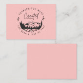 おそらく作成された赤面ピンクのクリスチャンのノート ノートカード (正面/裏面)