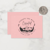 おそらく作成された赤面ピンクのクリスチャンのノート ノートカード (正面/裏面インサイチュ)