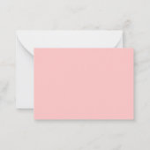 おそらく作成された赤面ピンクのクリスチャンのノート ノートカード (裏面)