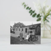 おそらく初のモバイルホーム ポストカード (スタンド正面)