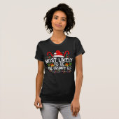 おそらく最も不機嫌なエルフ Funny Xmas Tシャツ (正面フル)