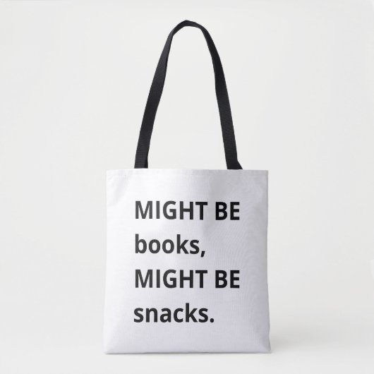おそらく本、おそらくお菓子 トートバッグ、お菓子好き トートバッグ (正面)