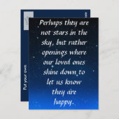 おそらく空の星ではなく空の星なのだろう ポストカード (正面/裏面)