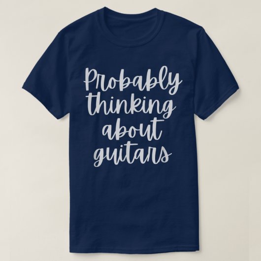 おそらく考えるギターについて Tシャツ (デザイン正面)