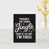 おそらく途中までだけクリスマスソングを歌いながら眠気 カード (黄色い花)