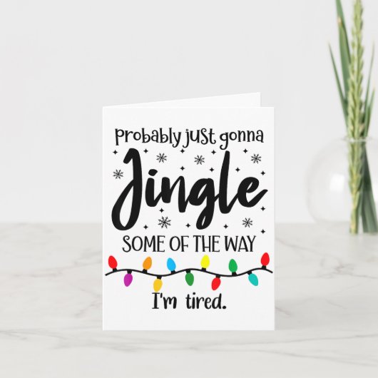 おそらく途中までだけ歌うつもりかな だって疲れてるし カード (正面)