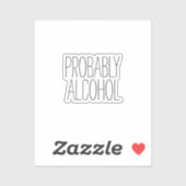 おそらく酒おもしろいと皮肉なユーモア シール (シート)