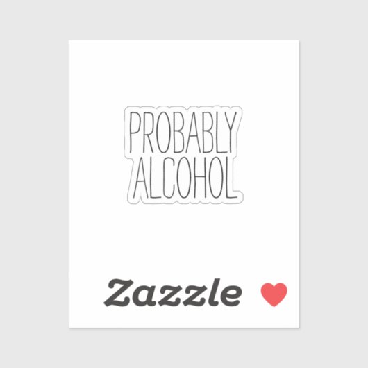 おそらく酒おもしろいと皮肉なユーモア シール (シート)