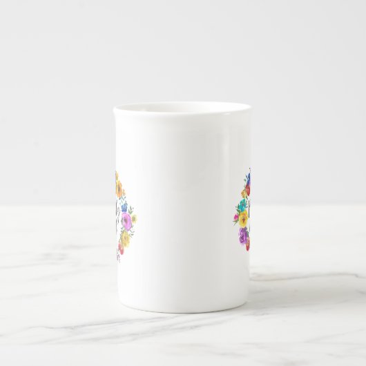 おそらく酒おもしろいと皮肉なユーモア ボーンチャイナマグカップ (正面)