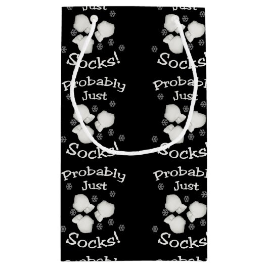 おそらく靴下だけだろう スモールペーパーバッグ (裏面)