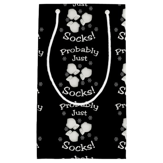 おそらく靴下だけだろう スモールペーパーバッグ (正面)