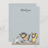 『おそらのけもの』ベイビーシャワー 感謝メッセージ サンキューカード (正面/裏面)