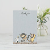 『おそらのけもの』ベイビーシャワー 感謝メッセージ サンキューカード (スタンド正面)