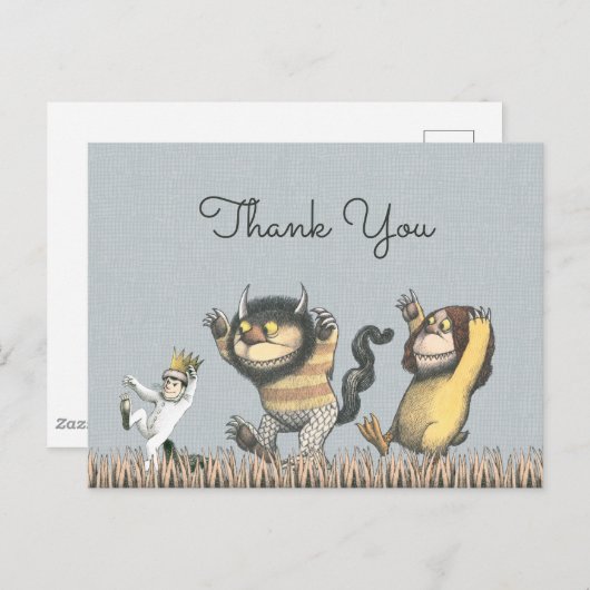 『おそらの怪物がいる場所』の誕生日お礼メッセージ ポストカード (正面/裏面)