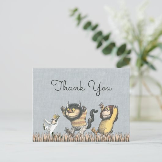 『おそらの怪物はここにいる』ベビーシャワーの感謝を伝える ポストカード (スタンド正面)