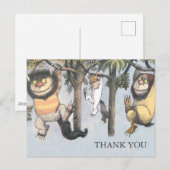 『おそらの怪物』ベビーシャワーの感謝を伝えるカード ポストカード (正面/裏面)