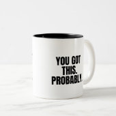 おそら得く、これおもしろいは偽の動機 ツートーンマグカップ (正面右)