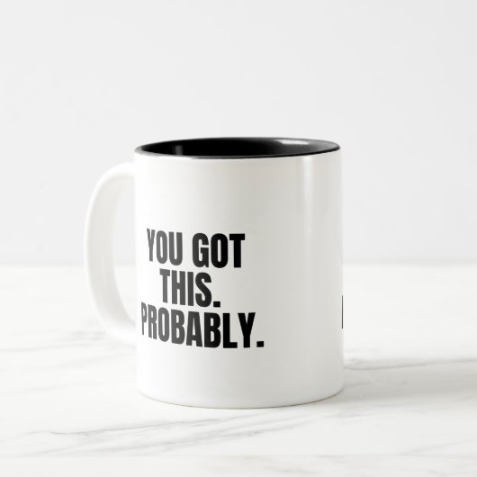 おそら得く、これおもしろいは偽の動機 ツートーンマグカップ (正面左)