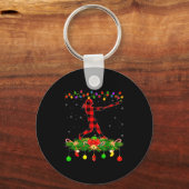 おそろいのバフプラ 軟式野球 クリスマス パジャマ キーホルダー (正面)