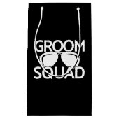 おそろいのブライズメン グループ バチェラーパーティー チーム スモールペーパーバッグ (正面)