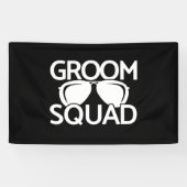 おそろいのブライズメン グループ バチェラーパーティー チーム 横断幕 (横)