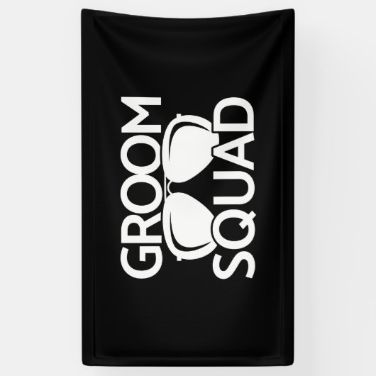 おそろいのブライズメン グループ バチェラーパーティー チーム 横断幕 (縦)