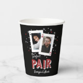 おそろいカジノテーマカップルフォト 紙コップ (裏面)
