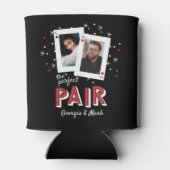 おそろいカジノテーマカップル写真 缶クーラー (裏面)