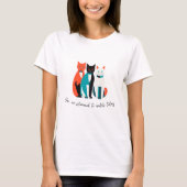 おそろい猫トリオTシャツ Tシャツ (正面)