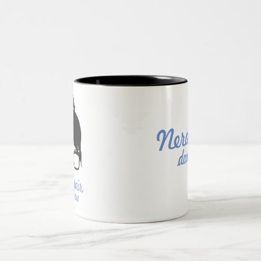 おたくのきたないパンの毛のコーヒー・マグ ツートーンマグカップ (中央)