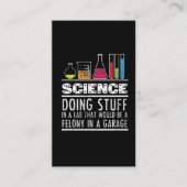 おたくのためのおもしろいな科学化学Tシャツ 名刺 (正面)