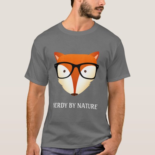 おたくのキツネのヒップスターのスタイル Tシャツ (正面)