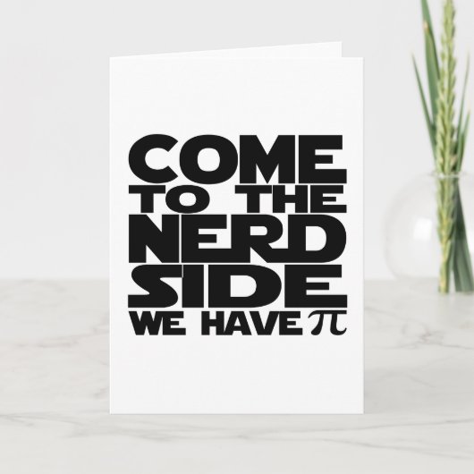 おたくの側面に来られて私達はPiを有します カード (正面)