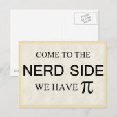 おたくの側面に来られて私達はpiを有します ポストカード (正面/裏面)